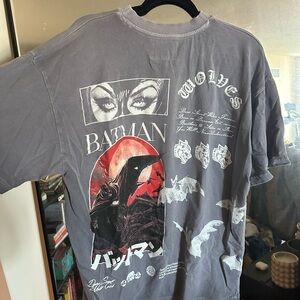 Darc Sport Oversized Fit Stone Purple Batman T-shirt